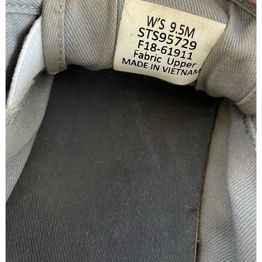 Sperry Top-Sider Boat Deck Shoes Size 9.5 Gray Canvas Fabric Slip On Grey - Picture 7 of 7